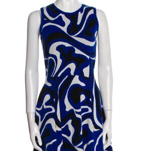 Milly Printed Knee Length Knit Dress